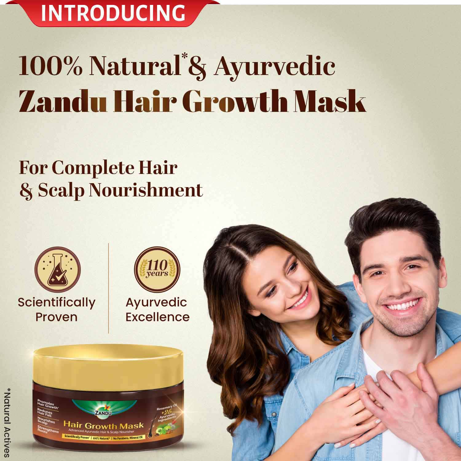 Zandu Ayurvedic Hair Growth Mask (200g)