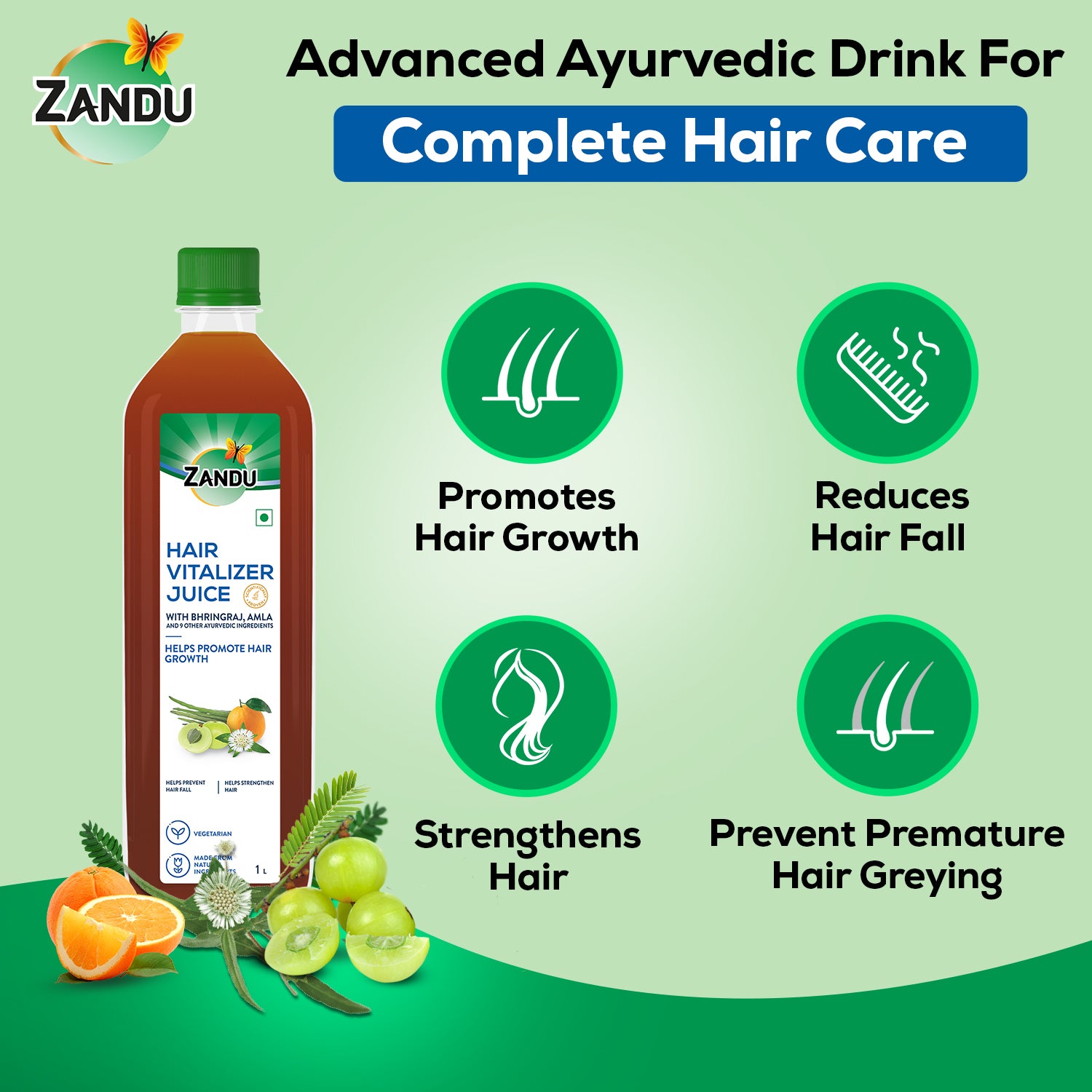 Zandu Hair Vitalizer Juice Benefits