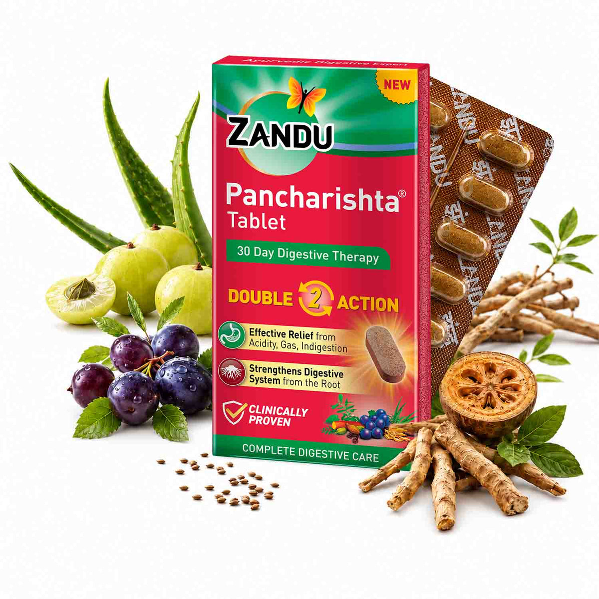 Zandu Pancharishta Tablet | Gas & Acidity Relief