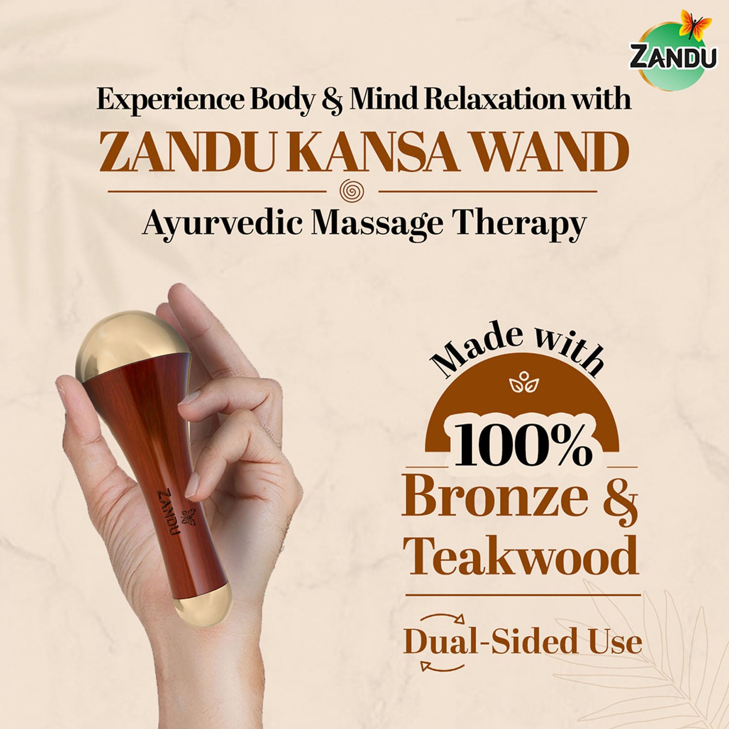 Zandu Kansa Wand Ayurvedic Massager