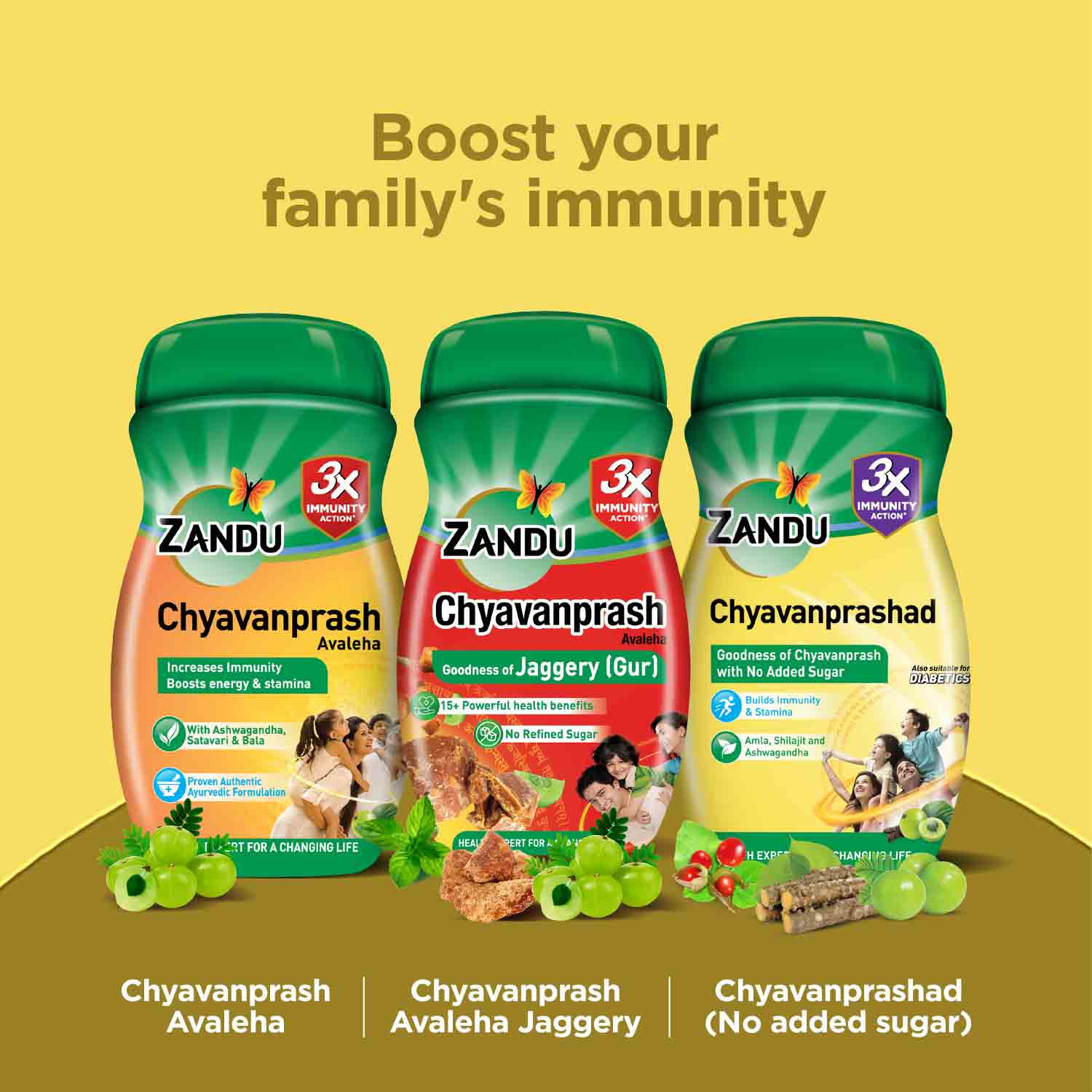 Zandu Chyavanprashad | Sugar Free Chyawanprash for 2X Immunity & Stamina
