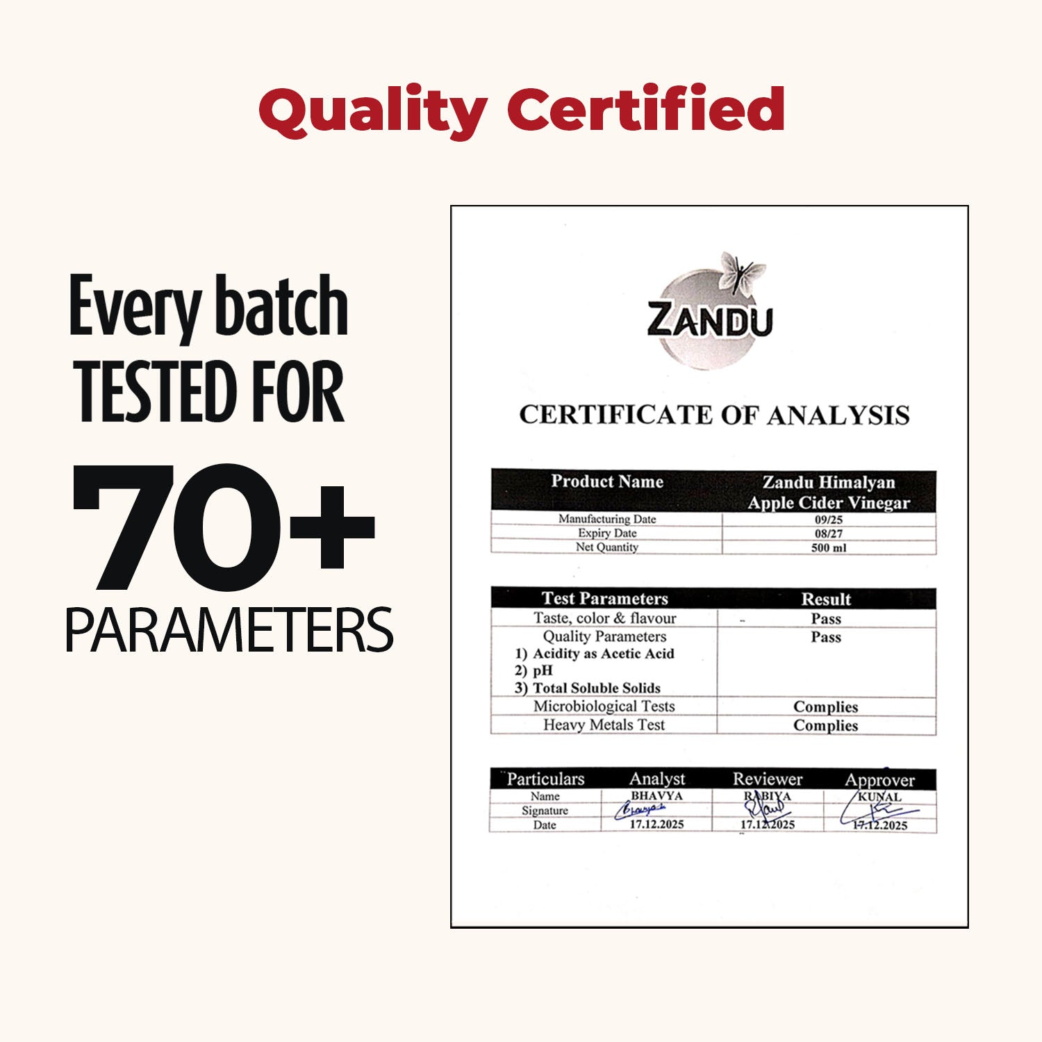 Zandu Himalayan Apple Cider Vinegar