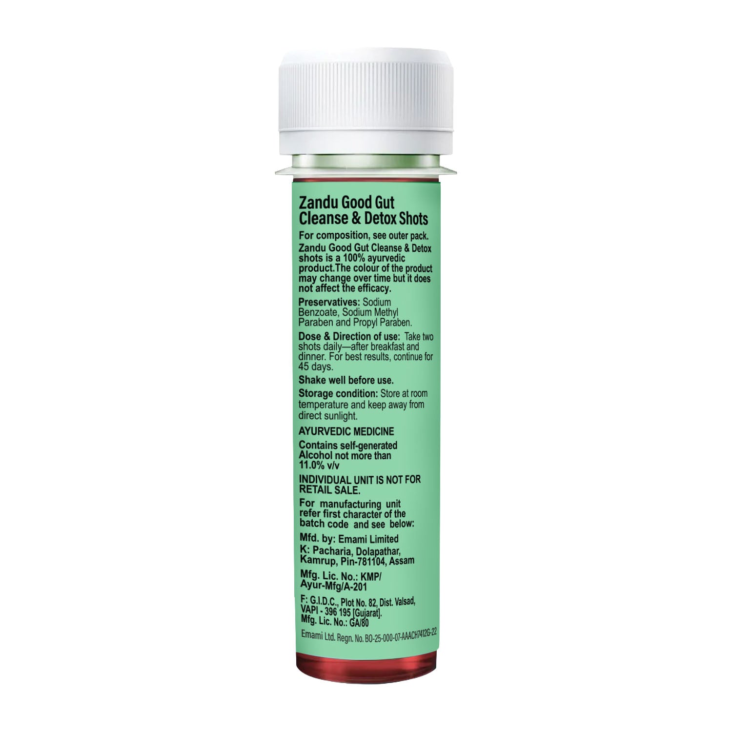 Zandu Good Gut Cleanse & Detox Shots