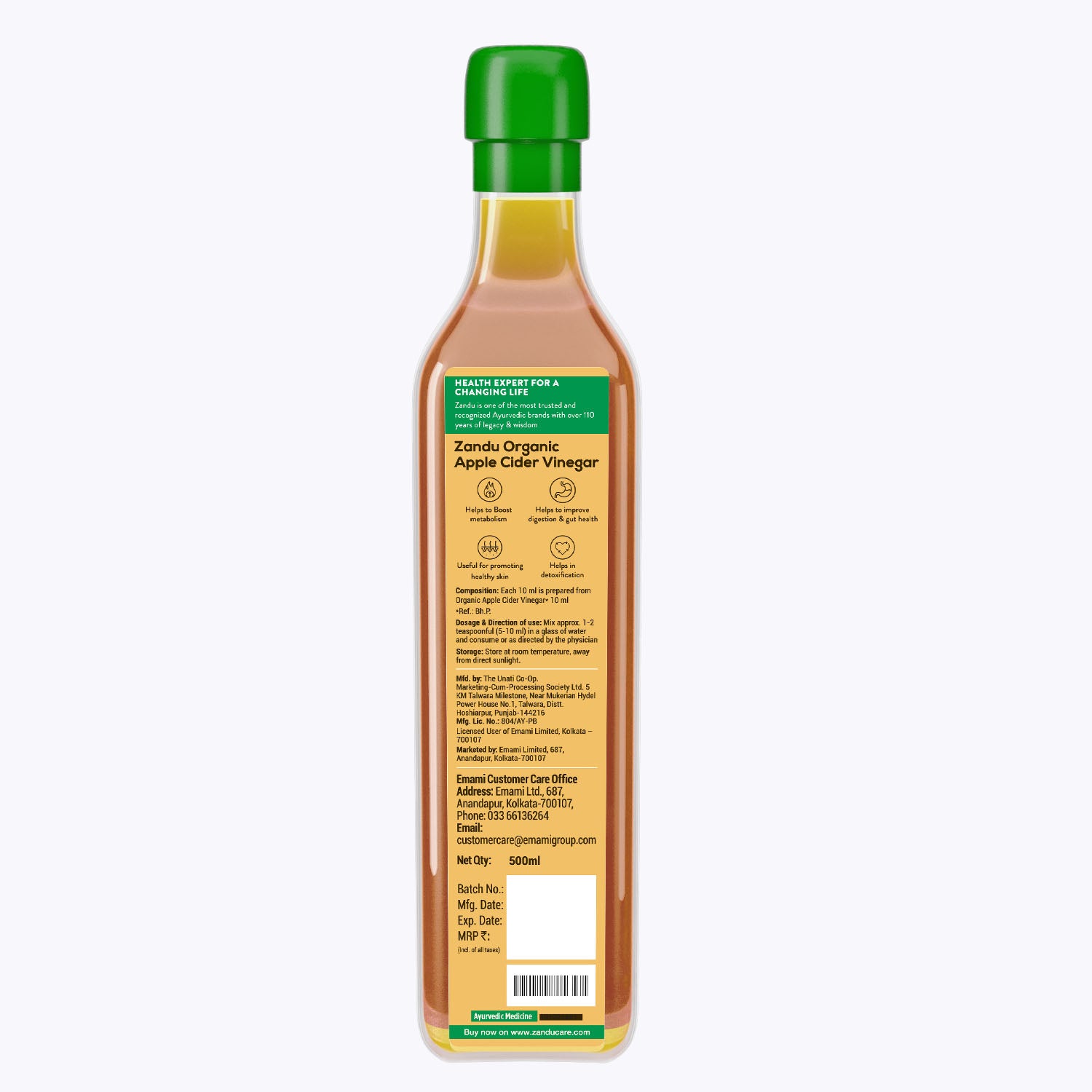 Zandu Organic Apple Cider Vinegar