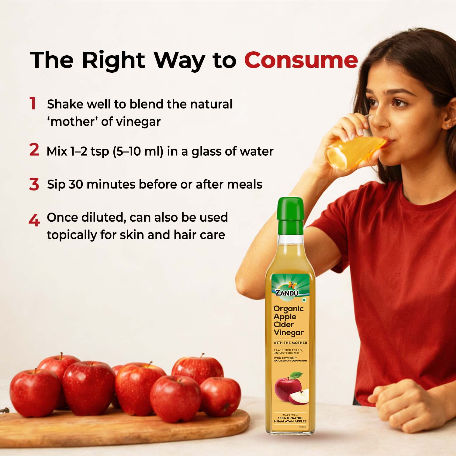 Zandu Organic Apple Cider Vinegar