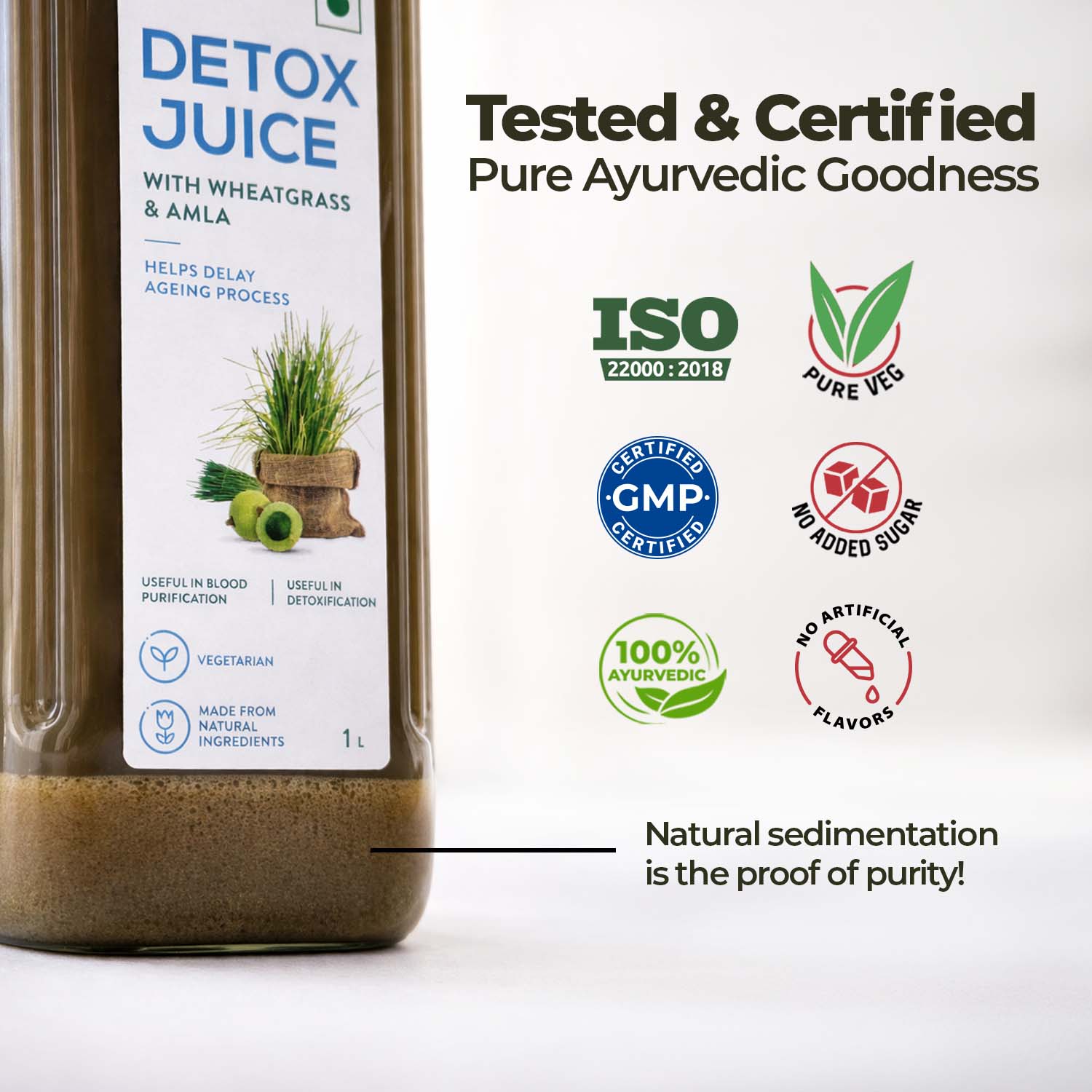 Zandu Full Body Detox Juice (Wheatgrass & Amla)