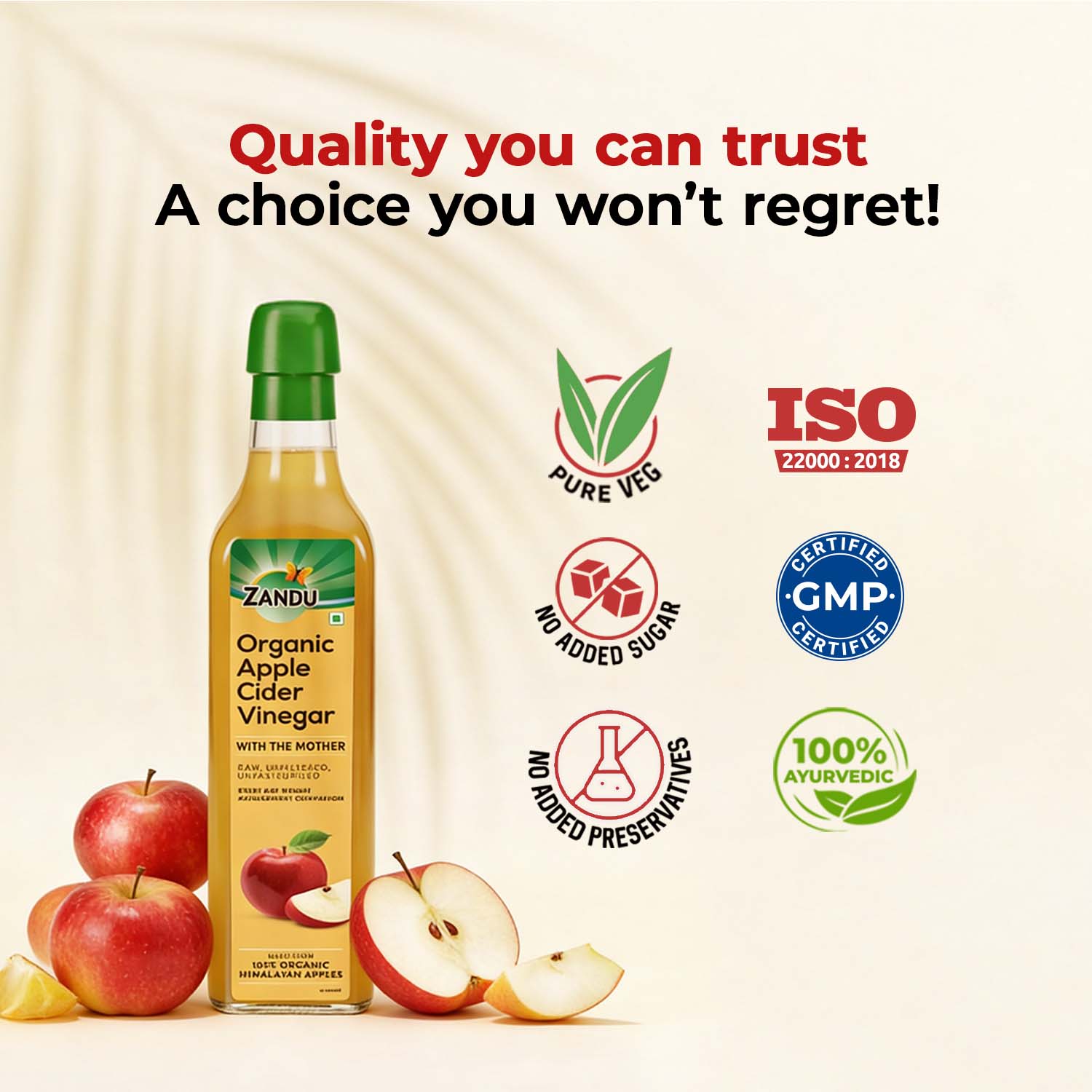 Zandu Organic Apple Cider Vinegar