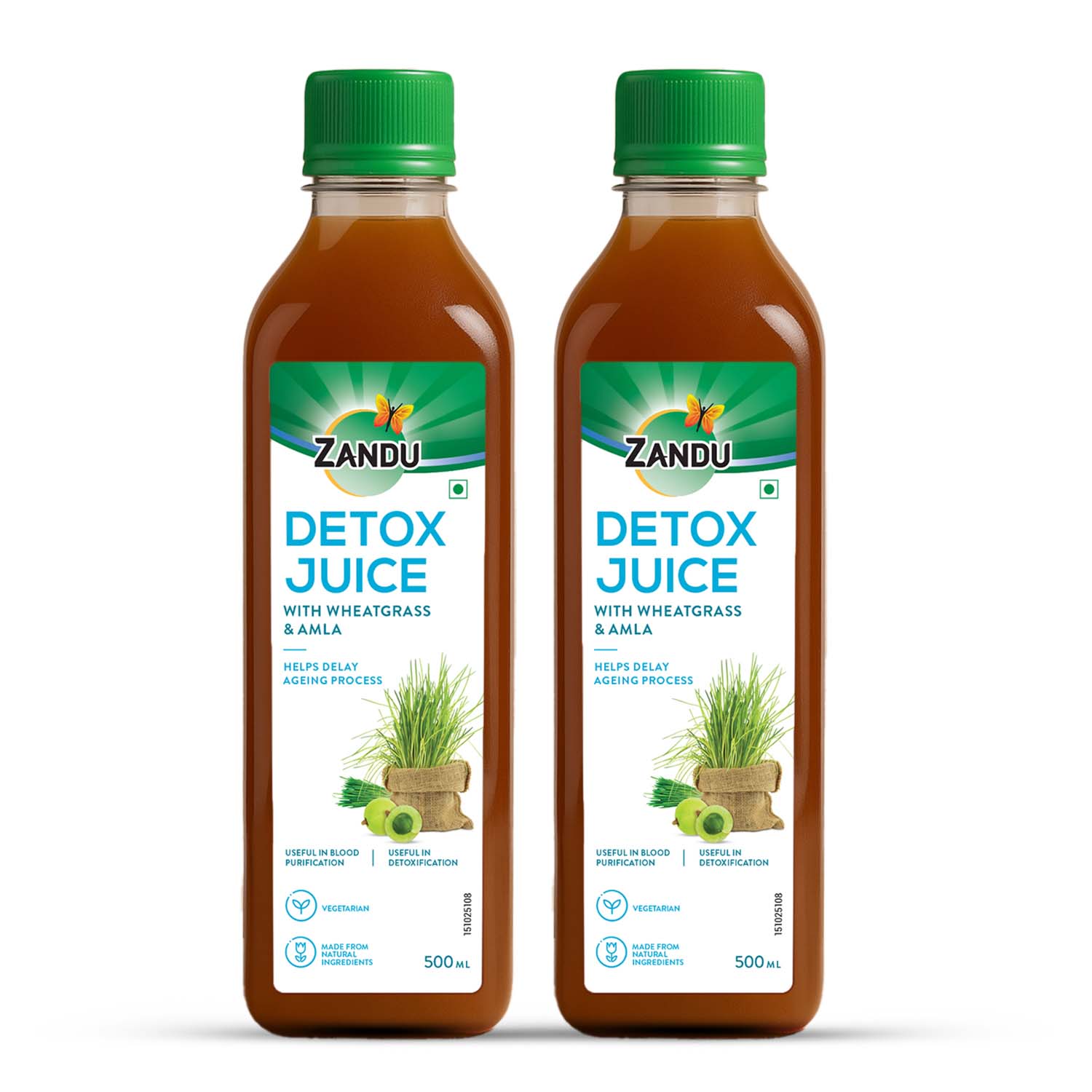 Zandu Full Body Detox Juice (Wheatgrass & Amla)