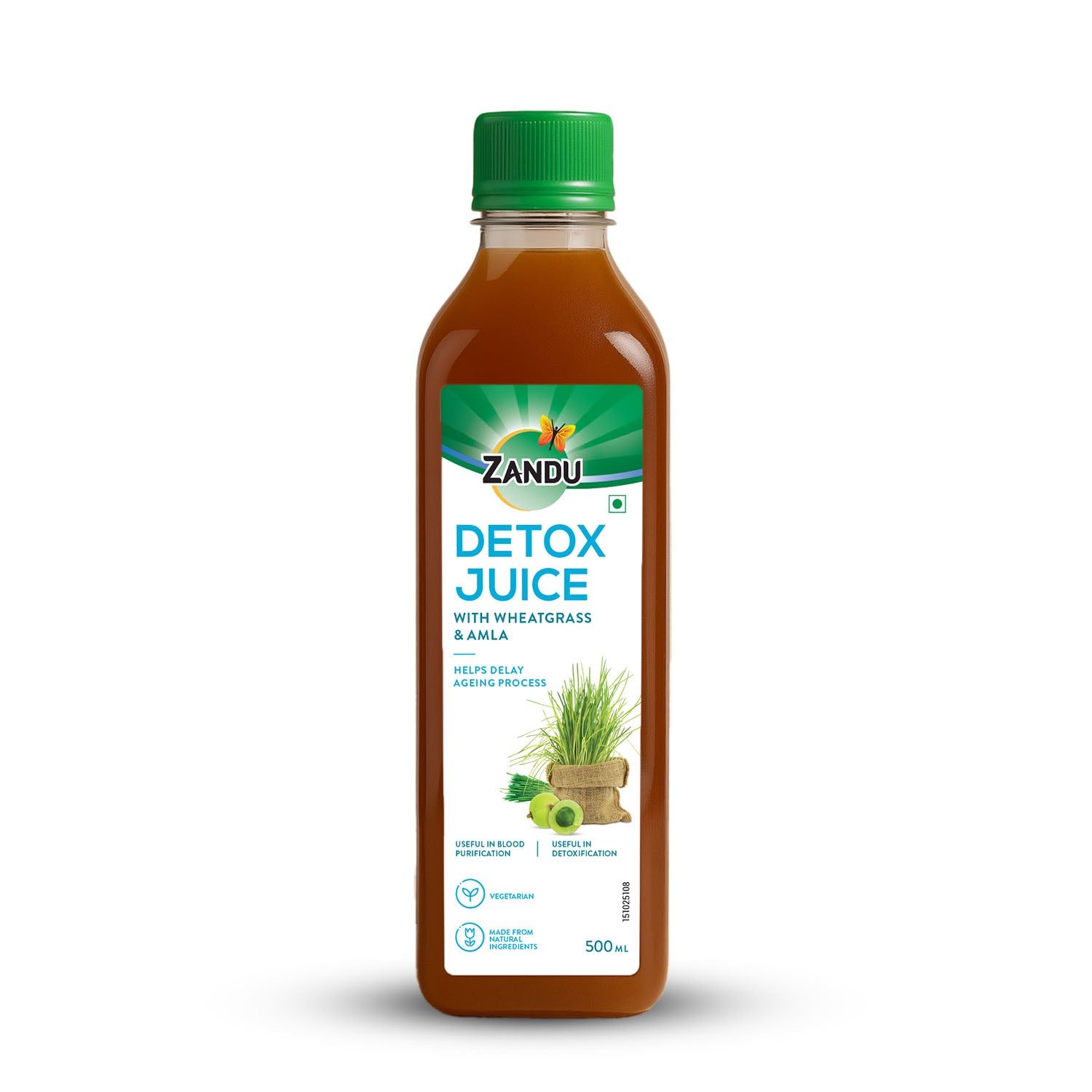 Zandu Full Body Detox Juice (Wheatgrass & Amla)