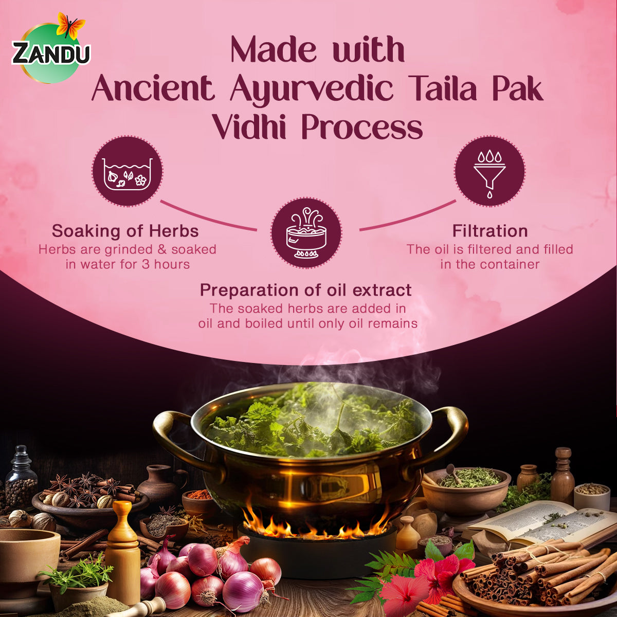 Zandu Onion Hair Oil Preparation