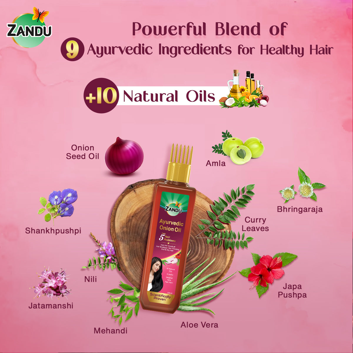 Zandu Onion oil Ingredients