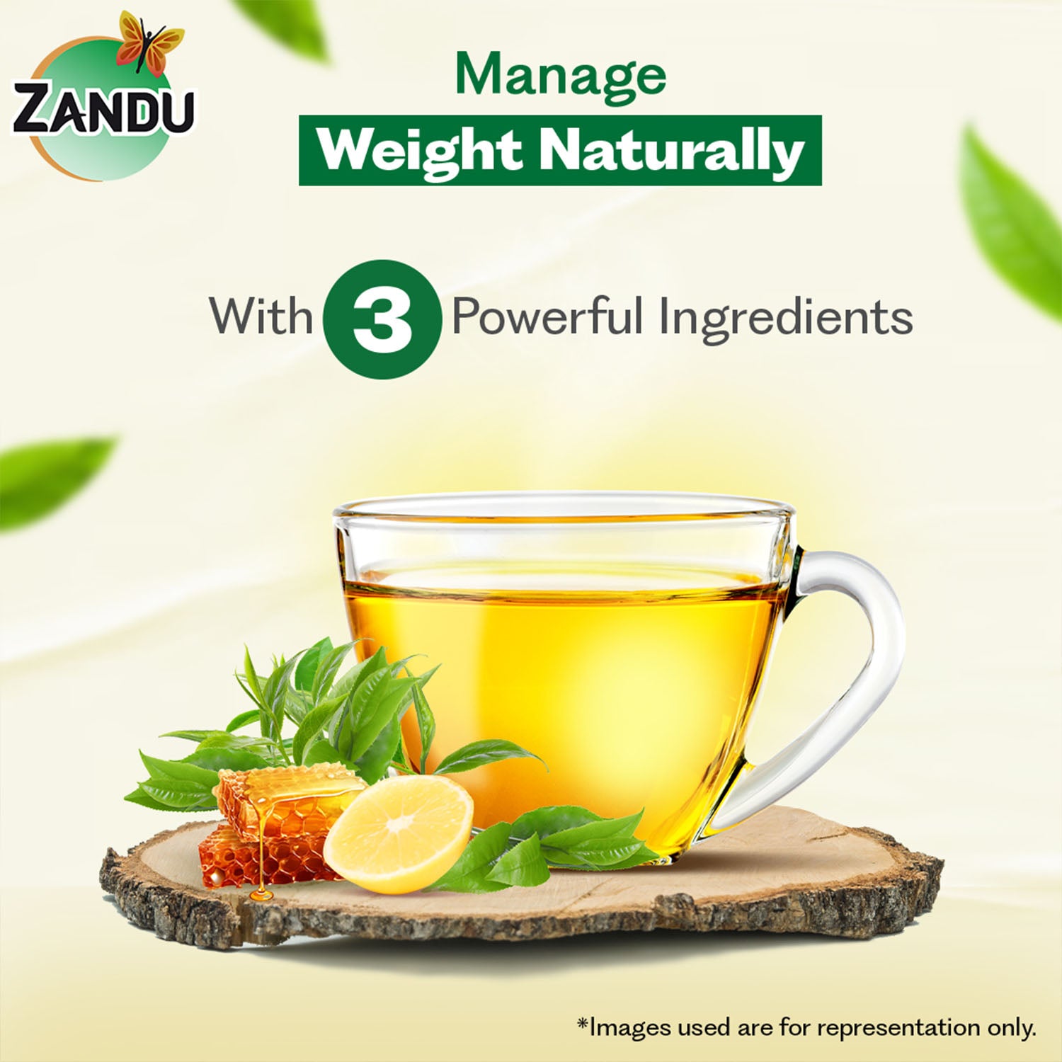 Zandu Lemon Honey Green Tea