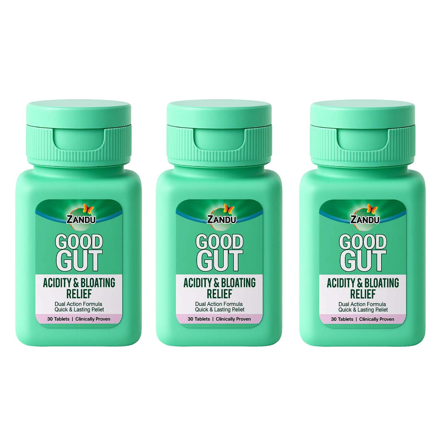 Zandu Good Gut Acidity & Bloating Relief Tablets