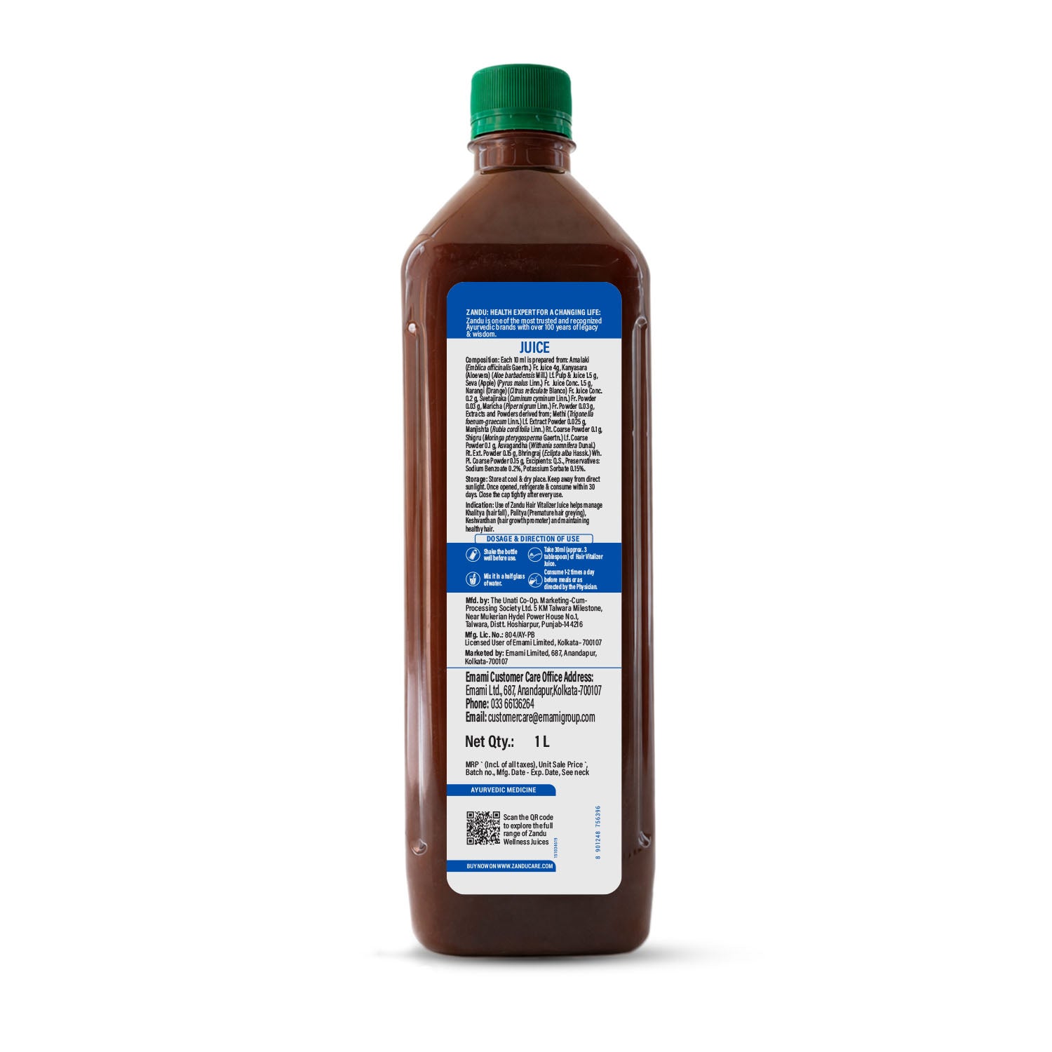 Zandu Hair Vitalizer Juice (1L)