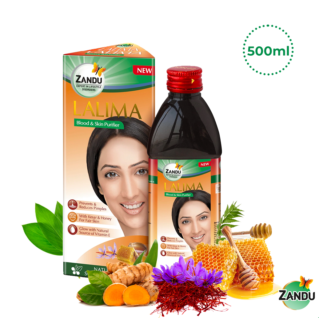 Buy Zandu Lalima Blood Purifier Syrup for Glowing Skin (500ml)