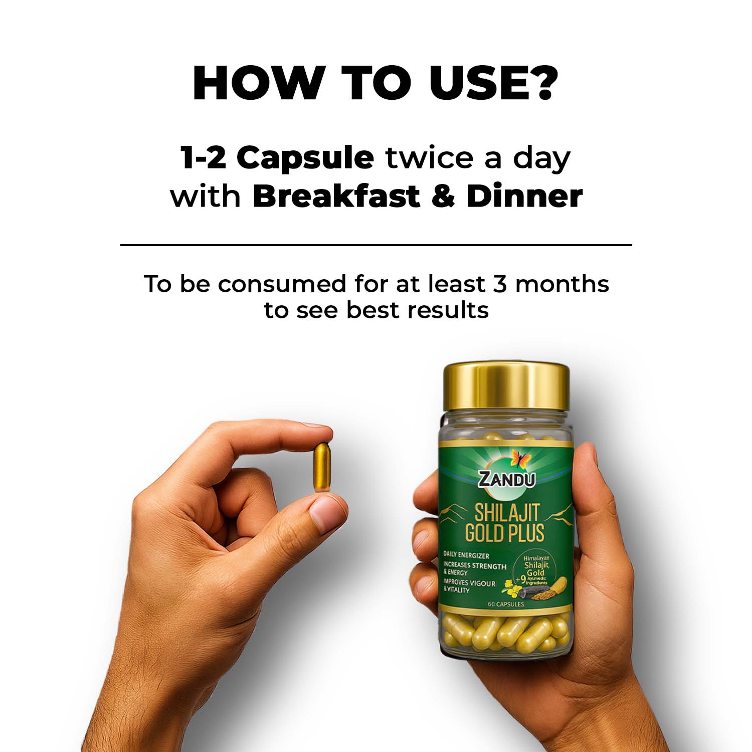 Steps to Use Shilajit Gold Plus Caps