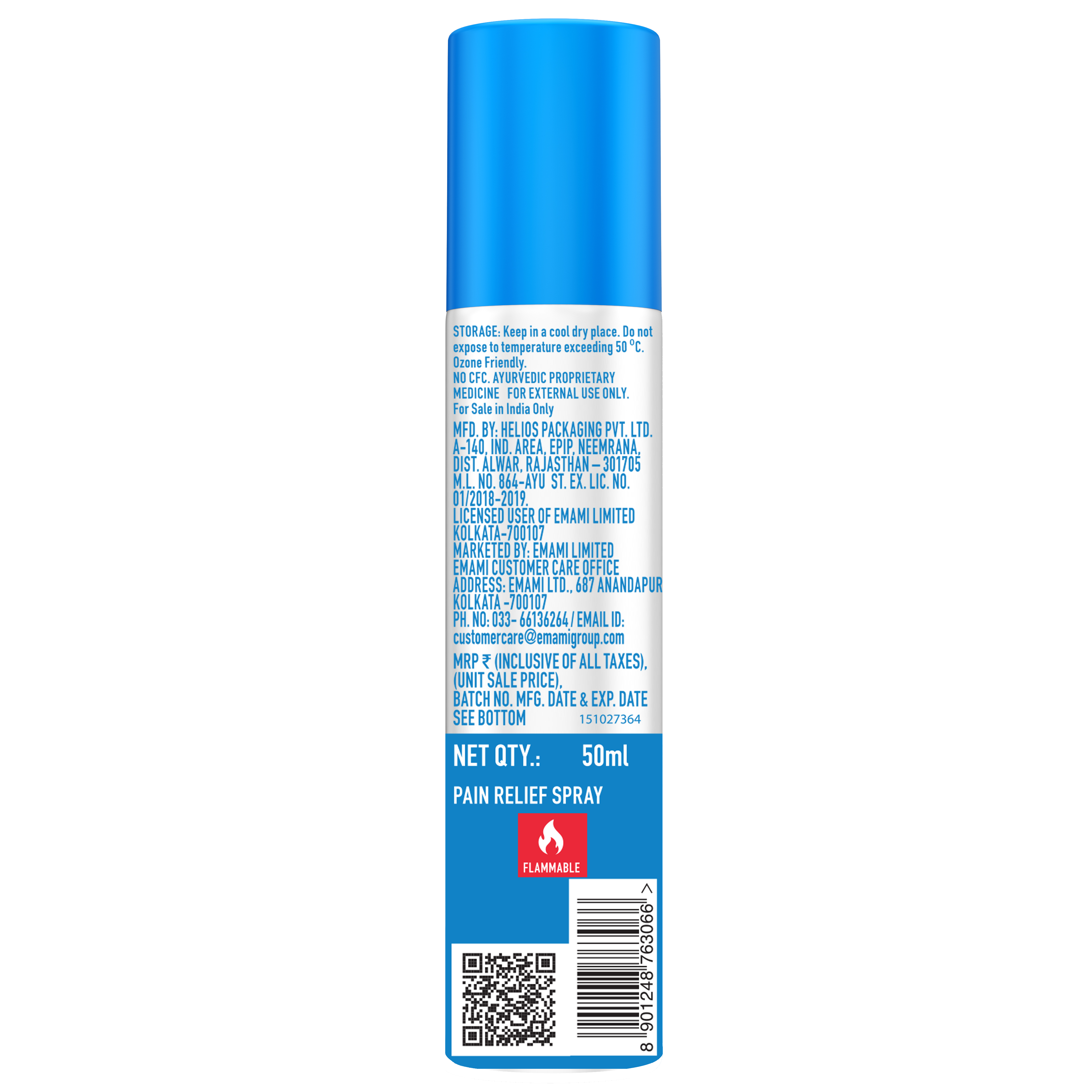 Zandu Fast Relief Spray (50ml)