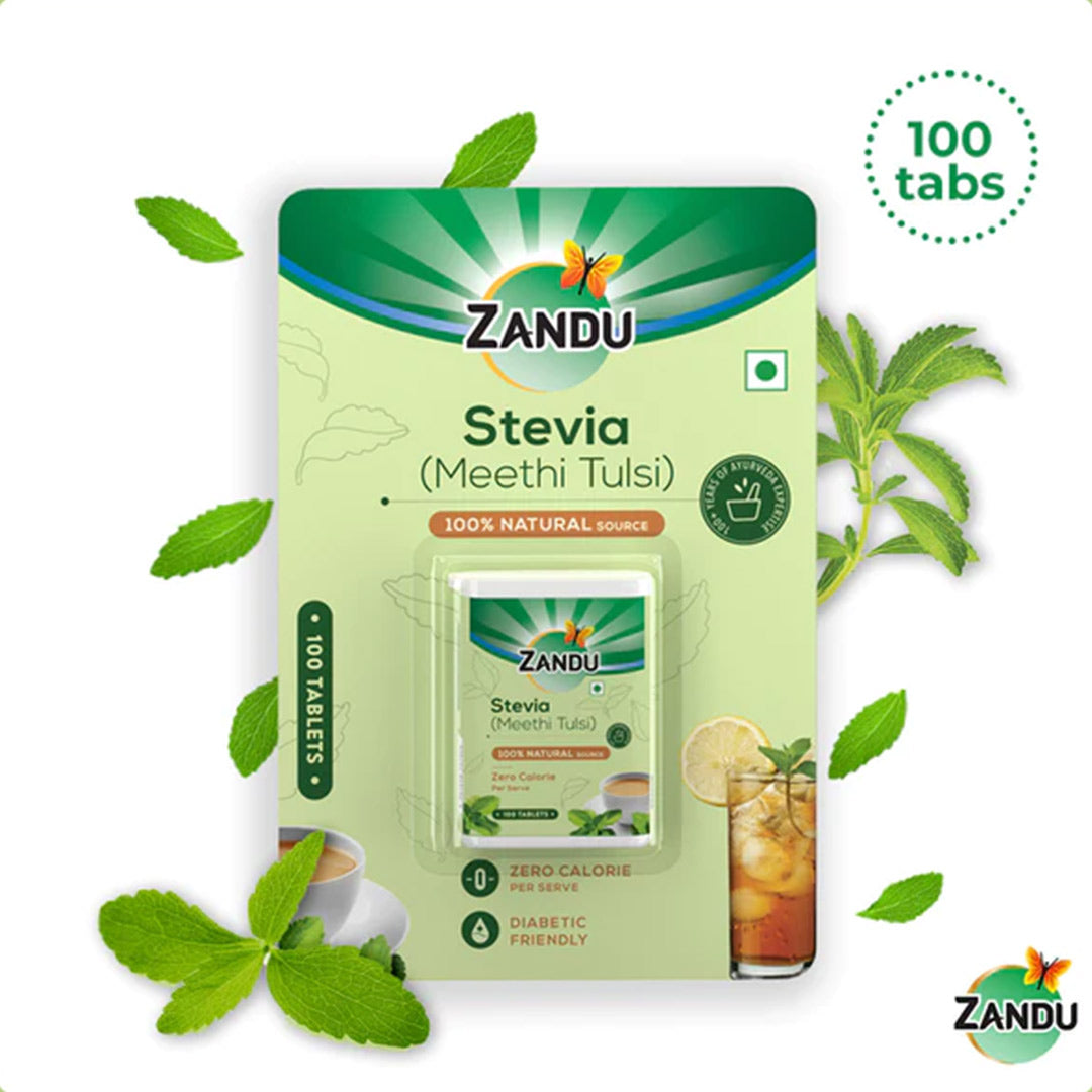 Buy Zandu Ayurvedic Stevia Products (Natural Sweeteners) Online