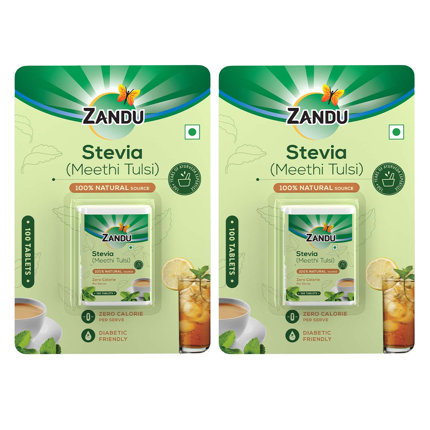 Zandu Stevia Tablets (Meethi Tulsi)