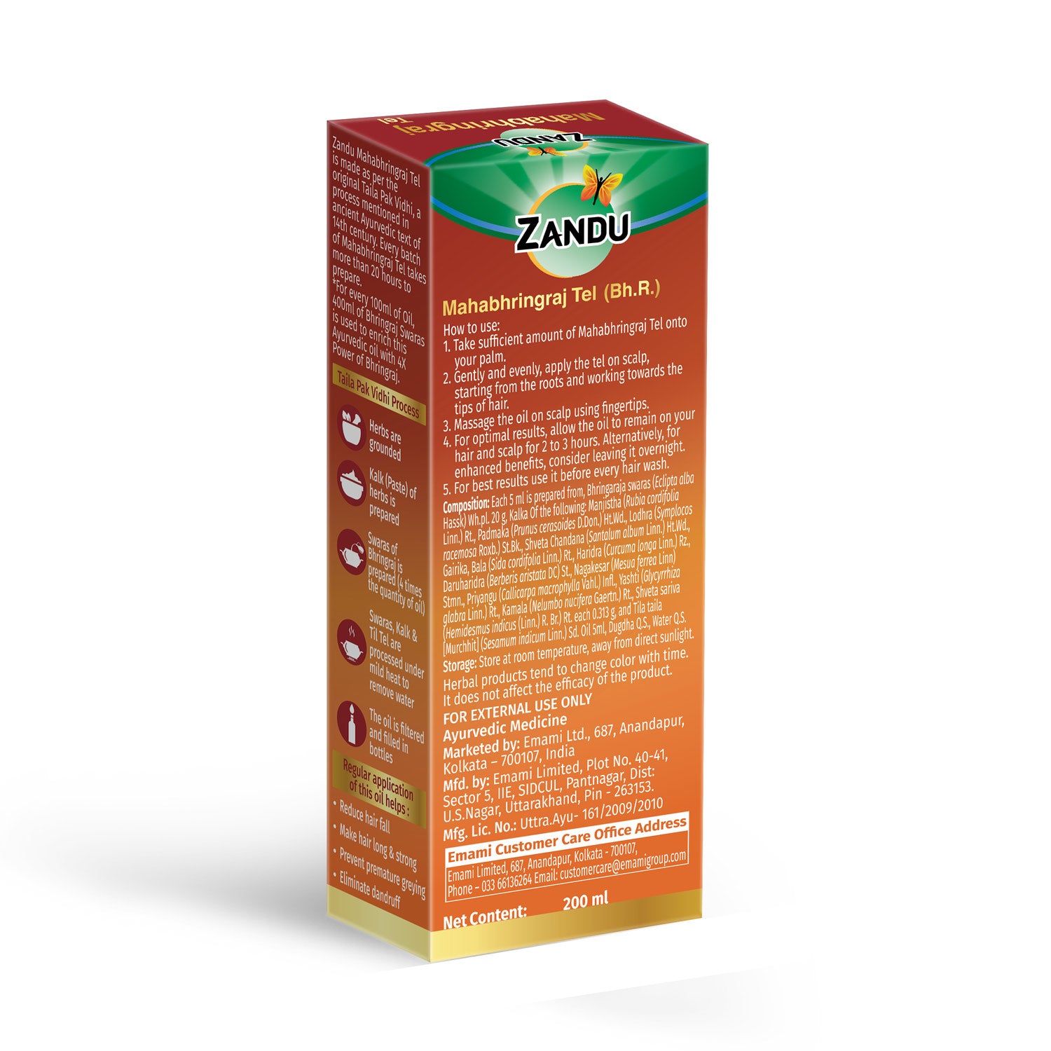 Zandu Mahabhringraj Hair Oil (200ml)