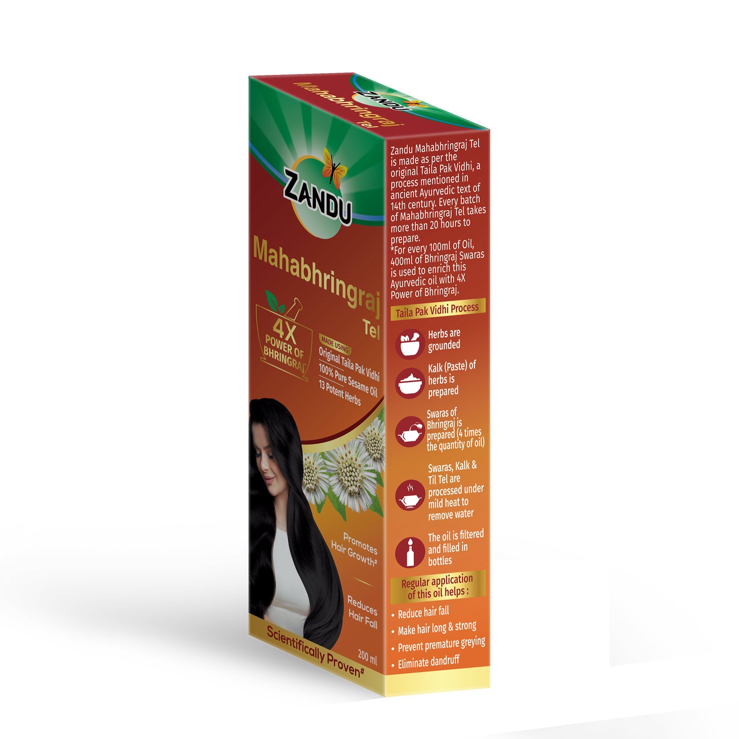 Zandu Mahabhringraj Hair Oil (200ml)