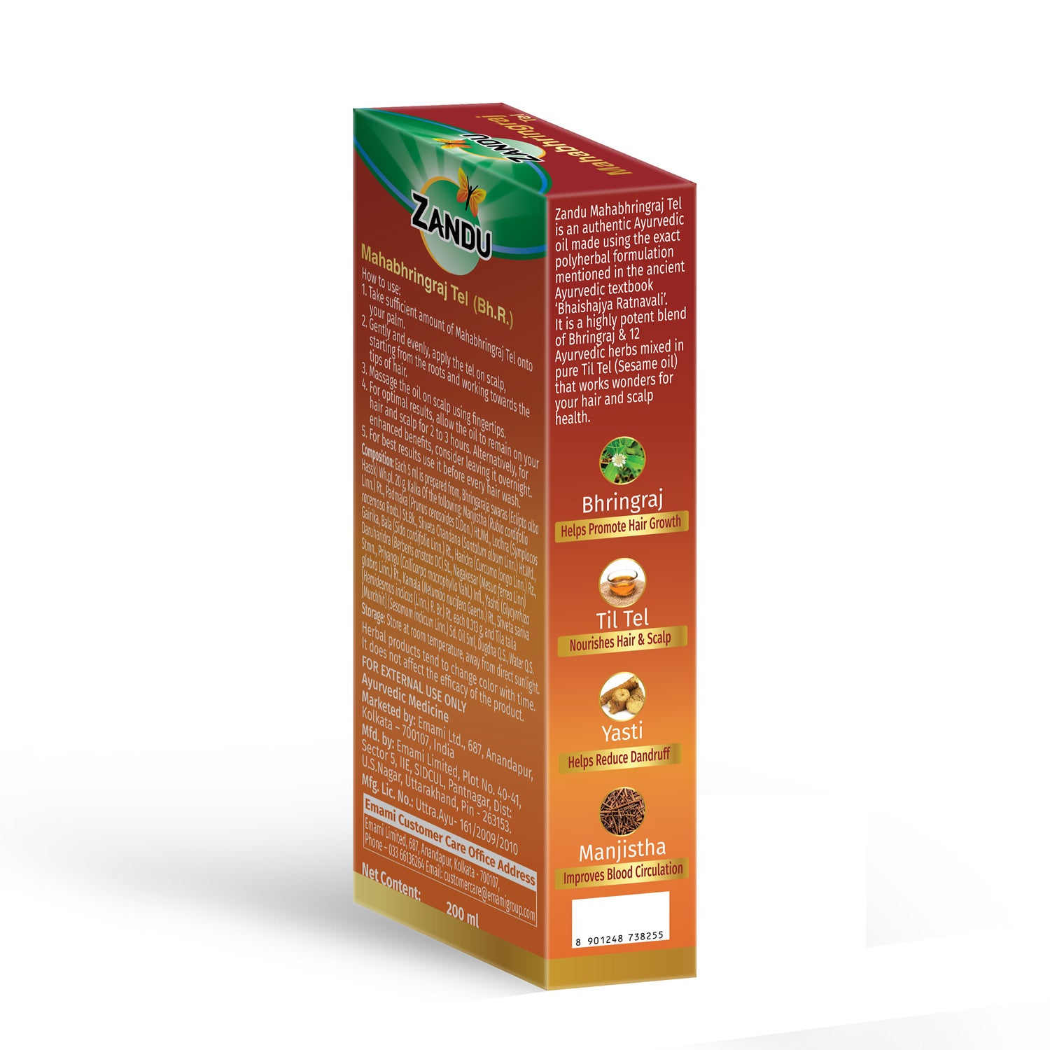 Zandu Mahabhringraj Hair Oil (200ml)