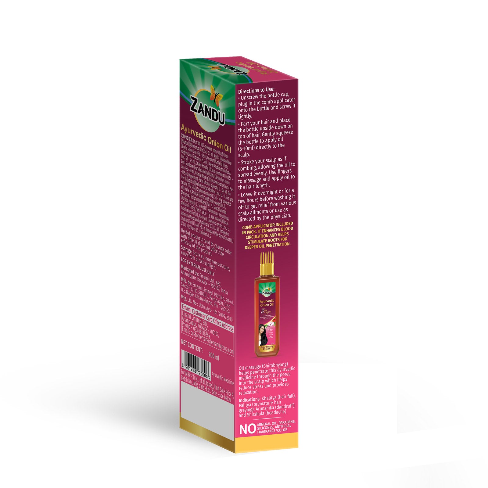 Hair oil with onion seeds