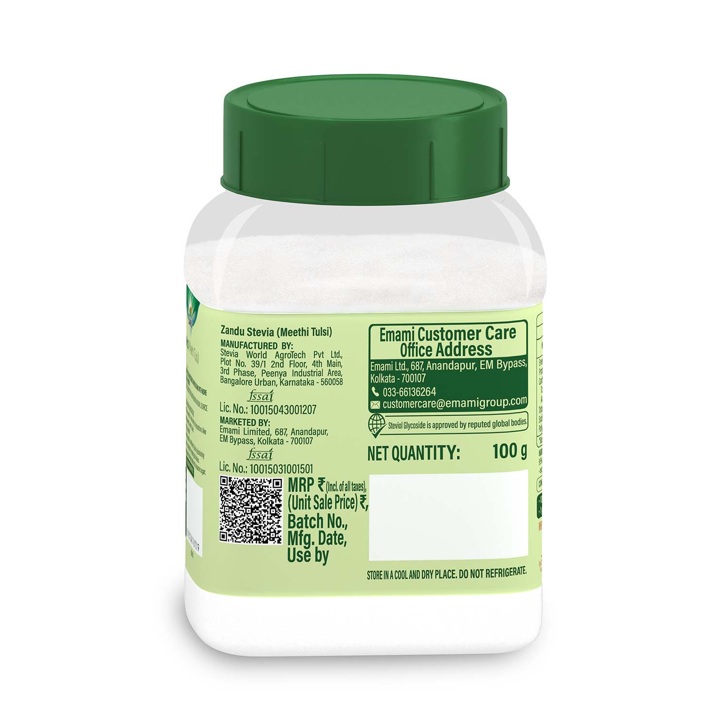 Zandu Stevia Powder (Meethi Tulsi)