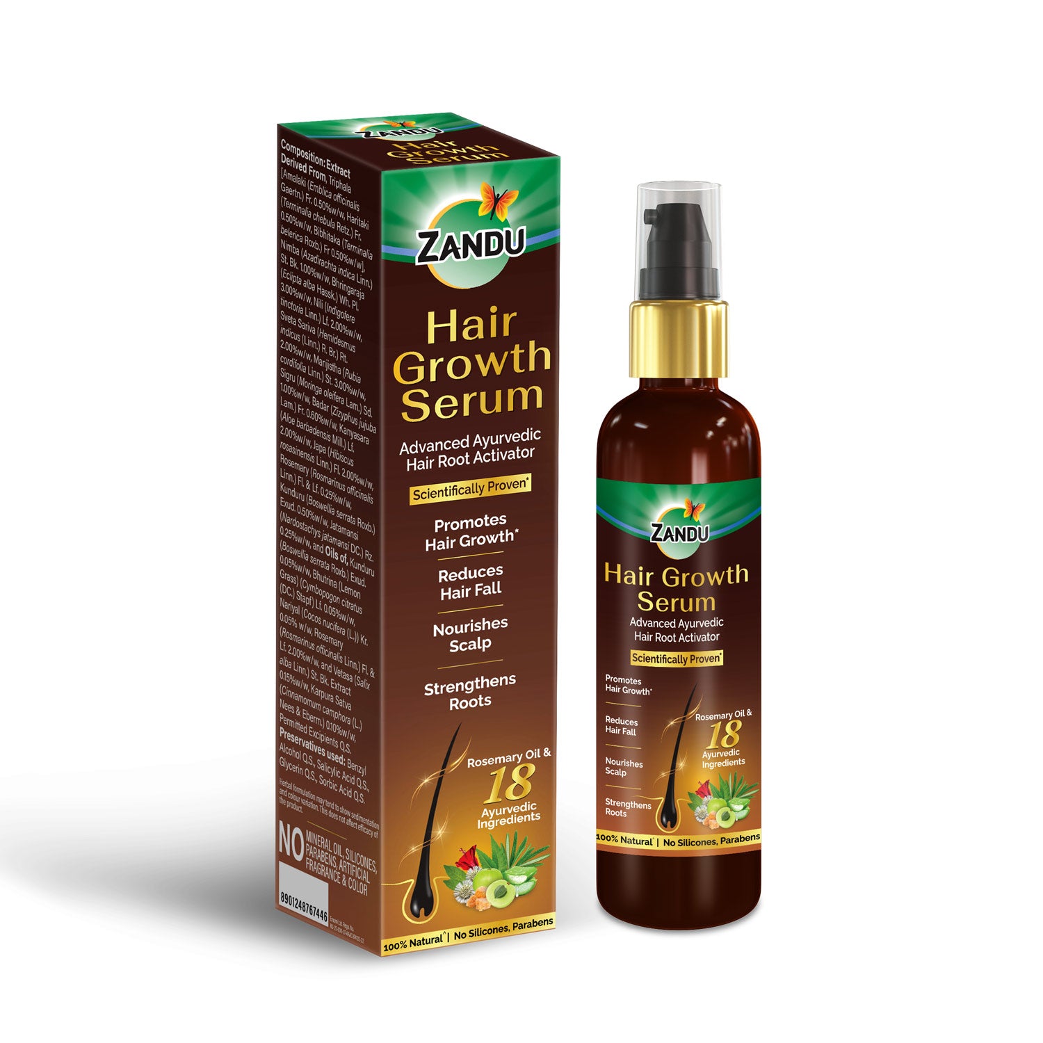 Zandu Hair Growth Serum & Mask Combo