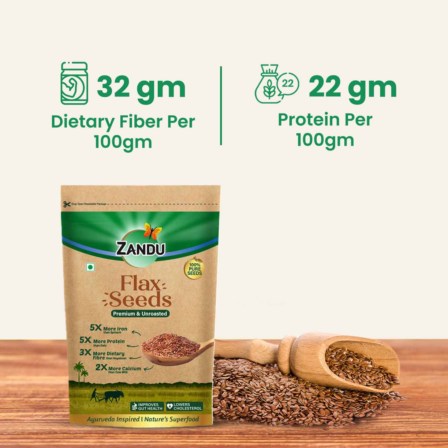 Zandu Flax Seeds