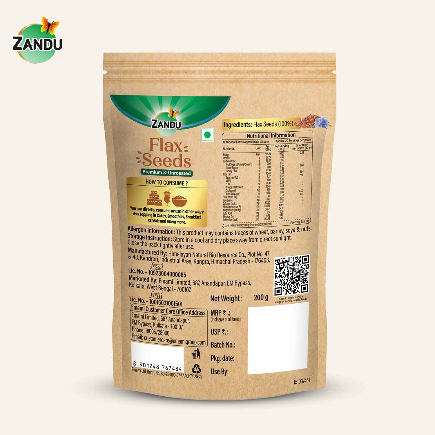 Zandu Flax Seeds