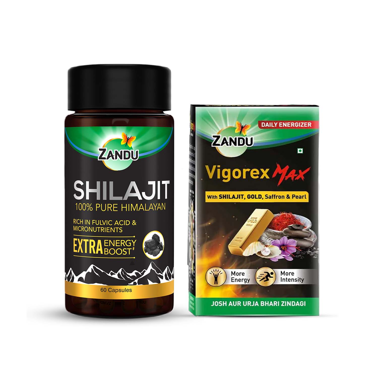 Shilajit (60 Caps) & FREE Vigorex Max (20 Caps)