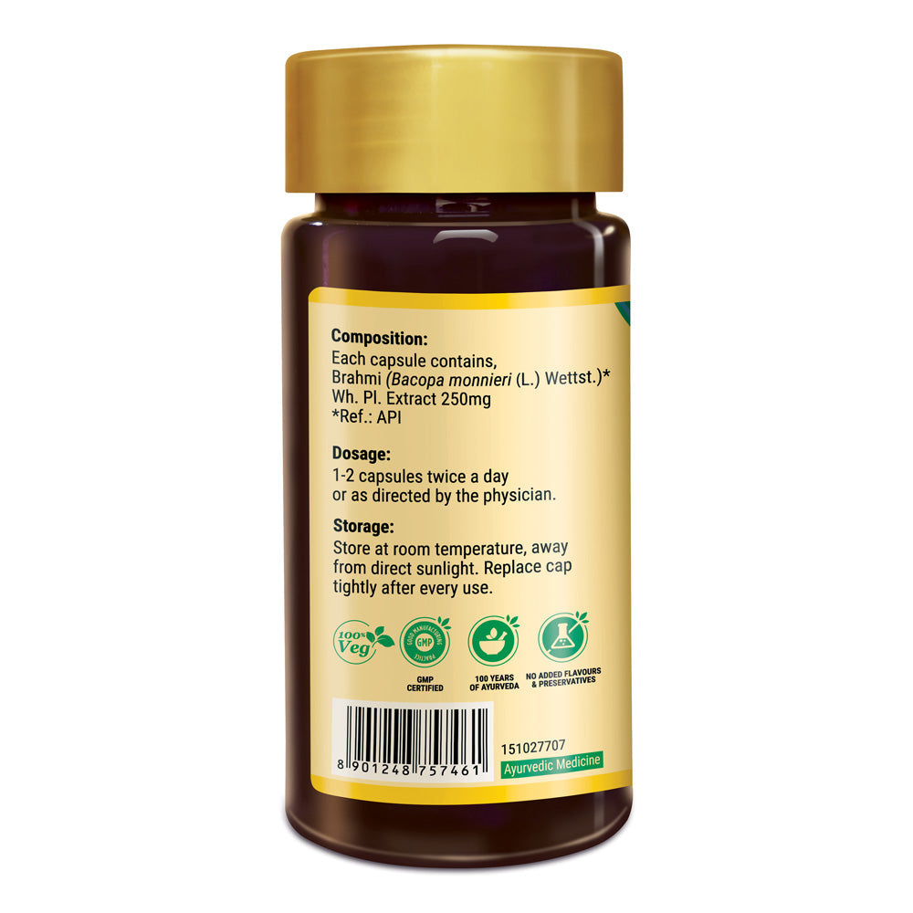 Zandu Brahmi (Bacopa) Capsules