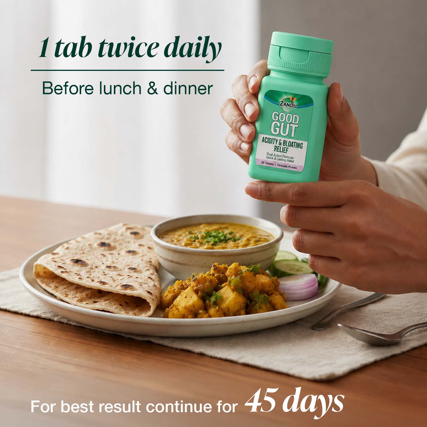 Fast Relief from Bloating & Acidity + Gut Care