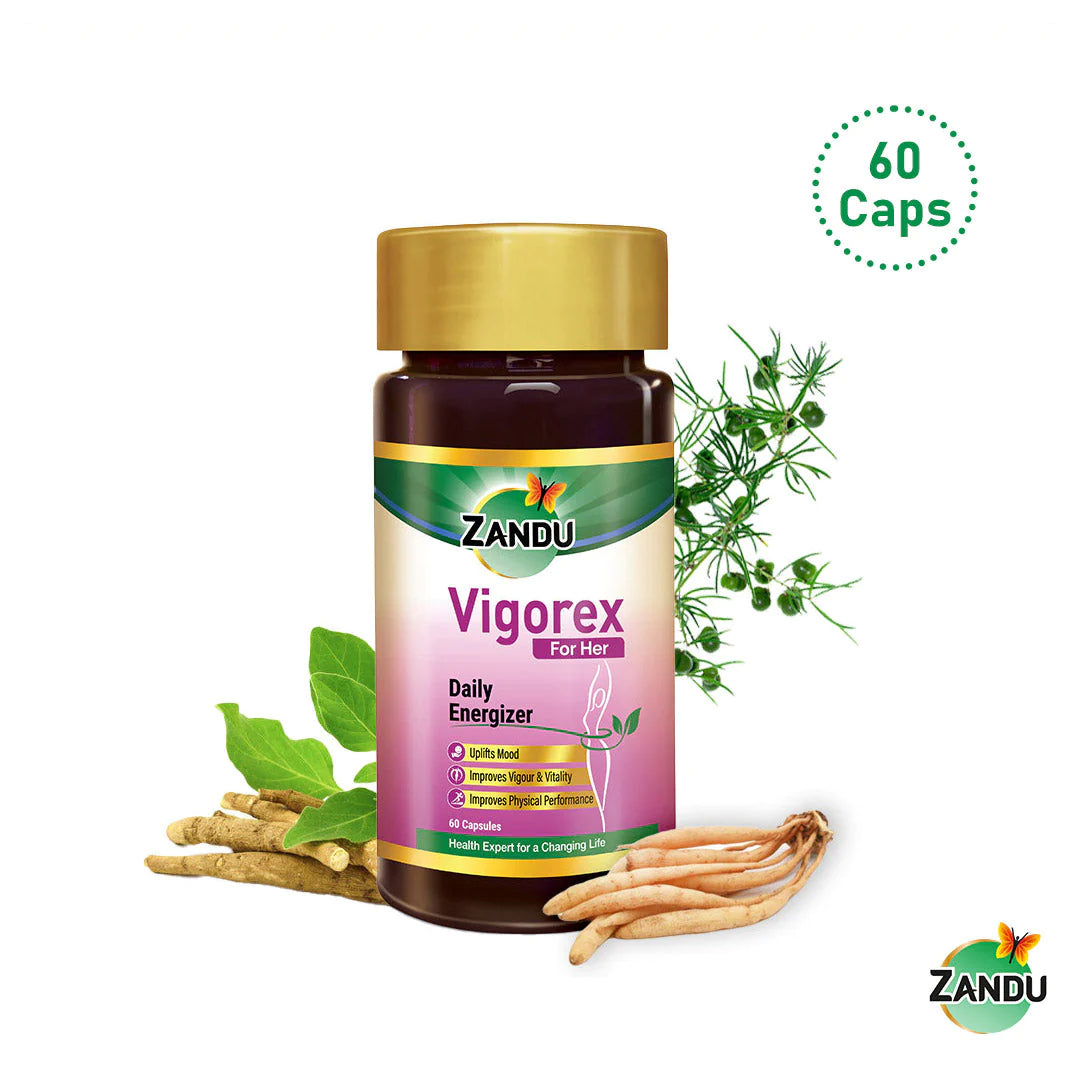 Buy Zandu Vigorex For Her Vitality Stamina Energy Capsule