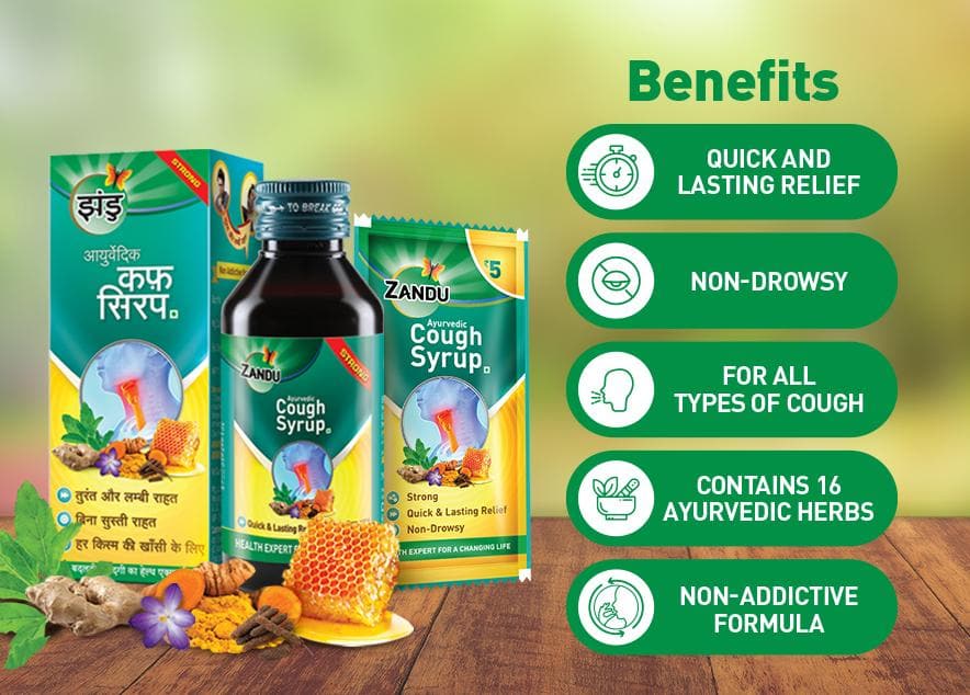 Zandu Cough Syrup (Pack of 2)