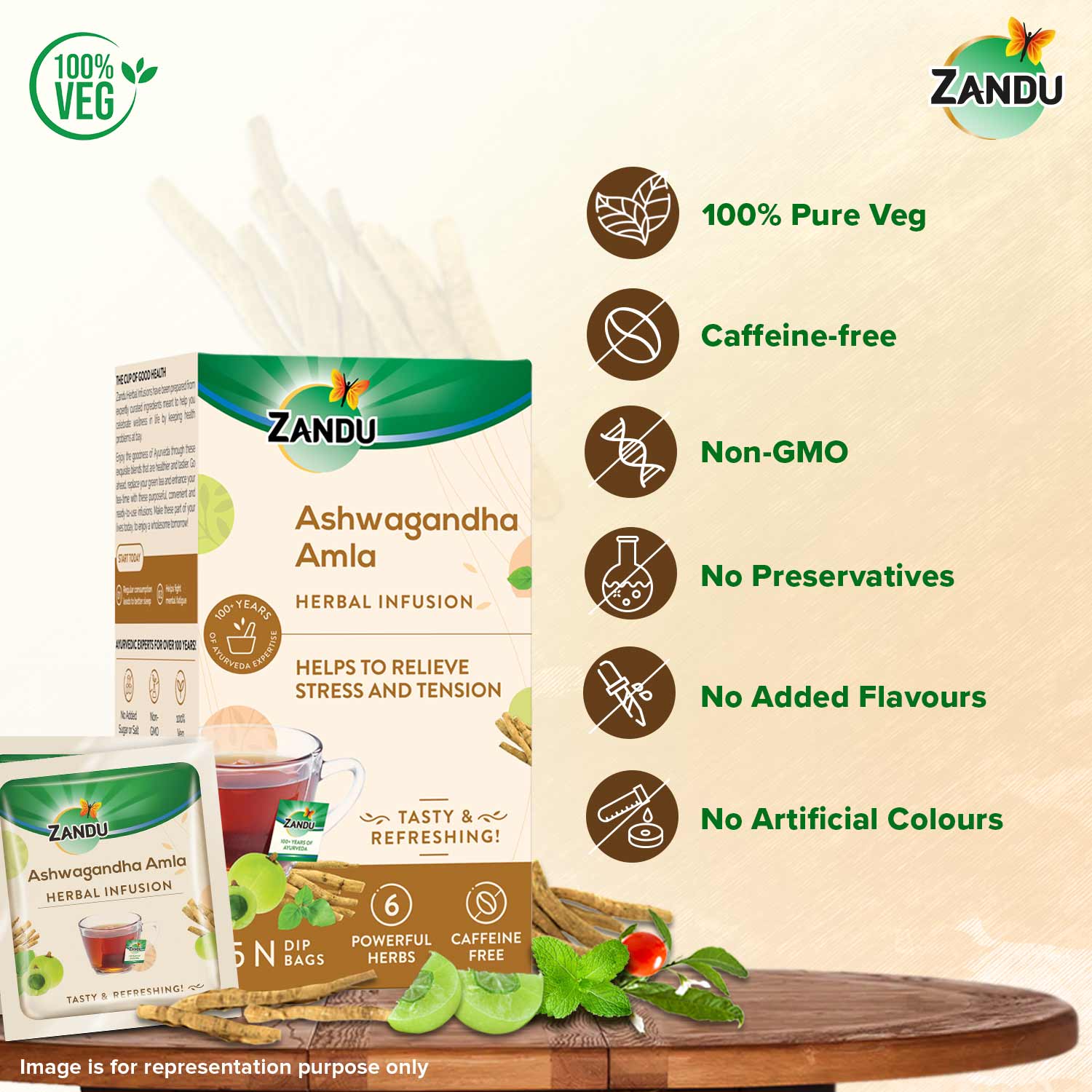 Why choose Zandu Ashwagandha Amla Tea?