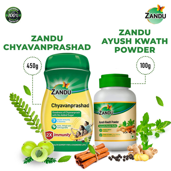 Chyavanprashad (450g) & Ayush kwath powder (100g)