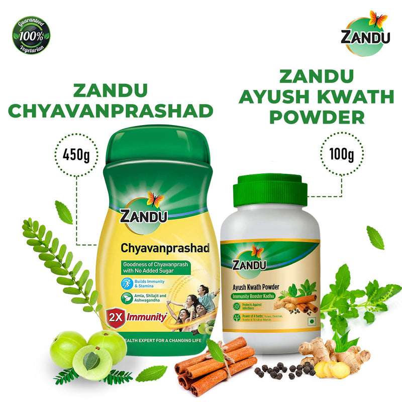 Chyavanprashad (450g) & Ayush kwath powder (100g)