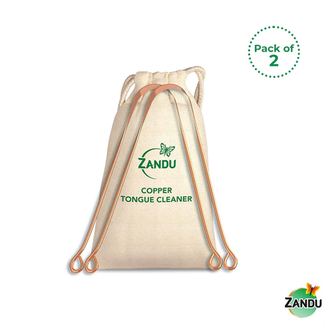 Zandu Copper Tongue Cleaner