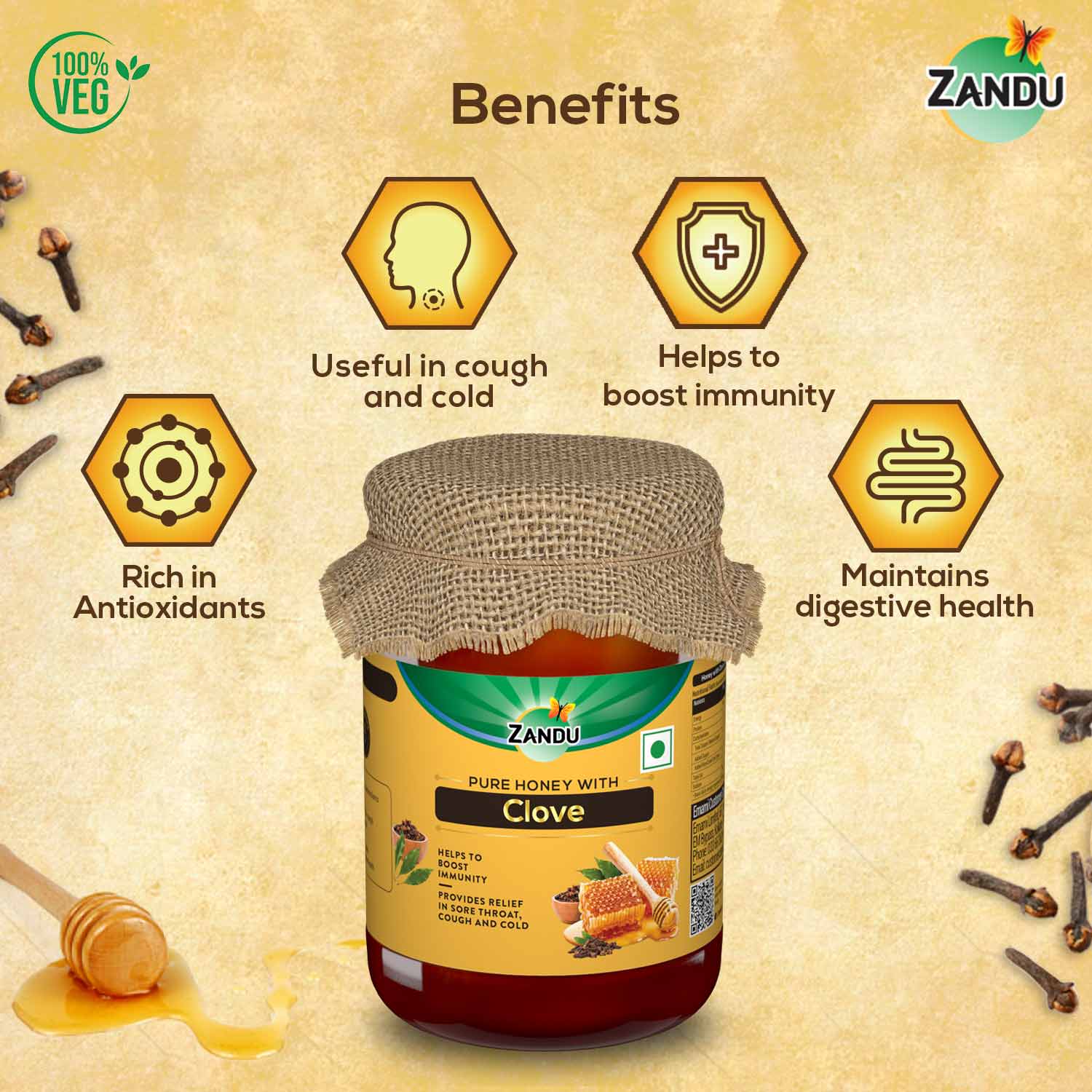 Zandu Clove Honey