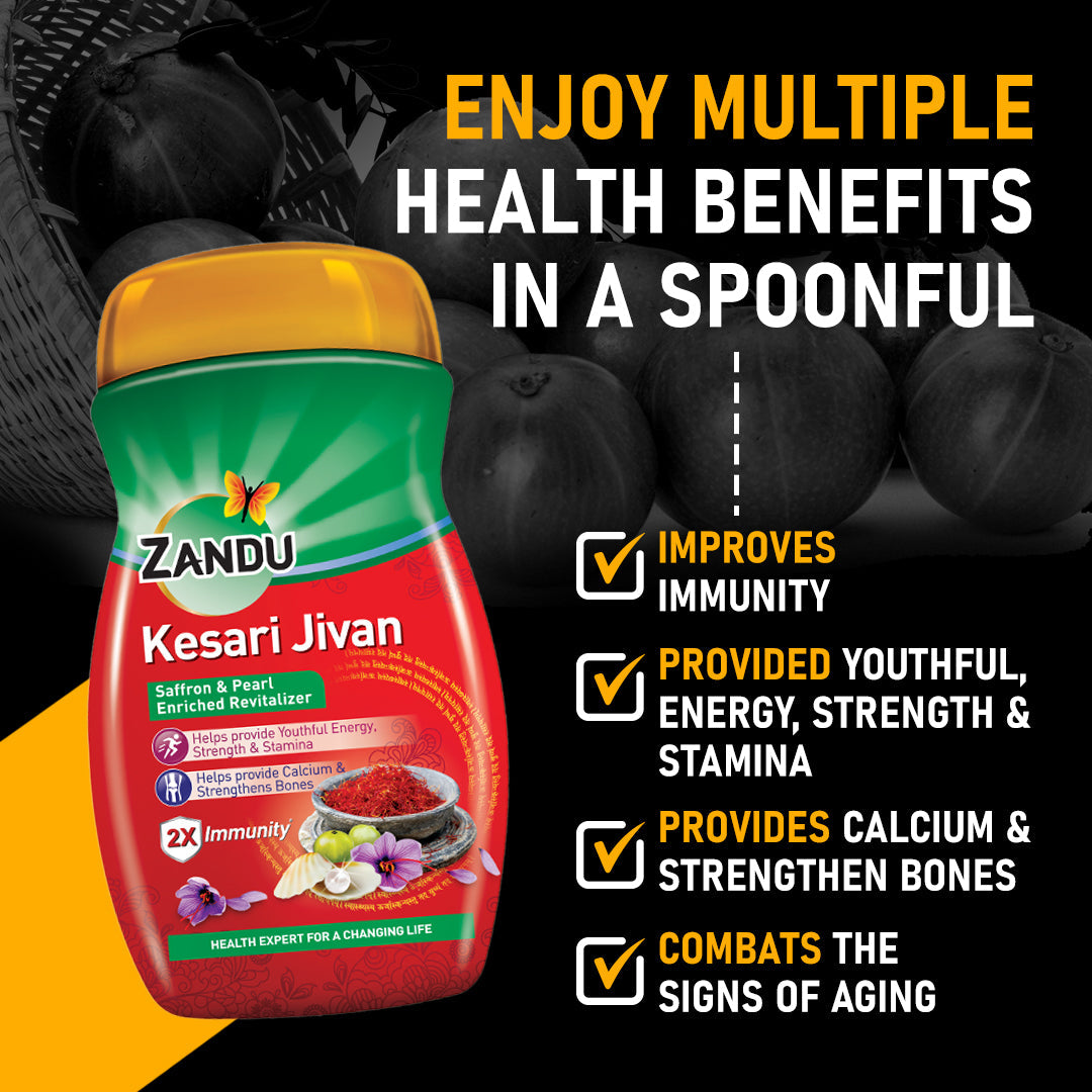 Zandu Kesari Jivan & FREE Detox Juice