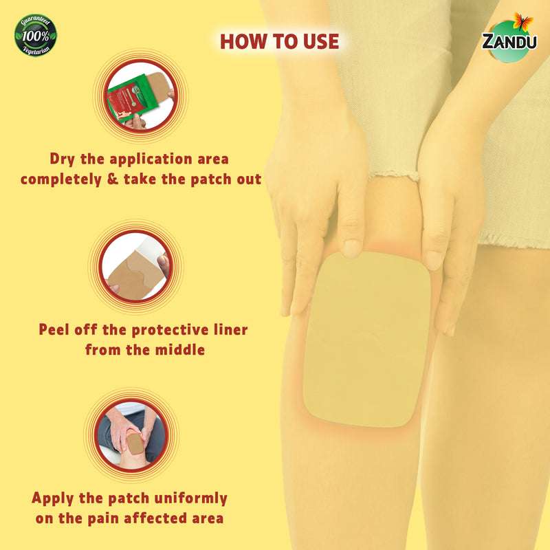 Ayurvedic Knee Pain Relief Patch (Pack of 5 patches)