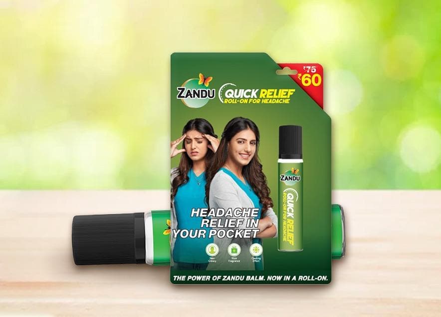 Zandu Quick Relief Headache Roll-On