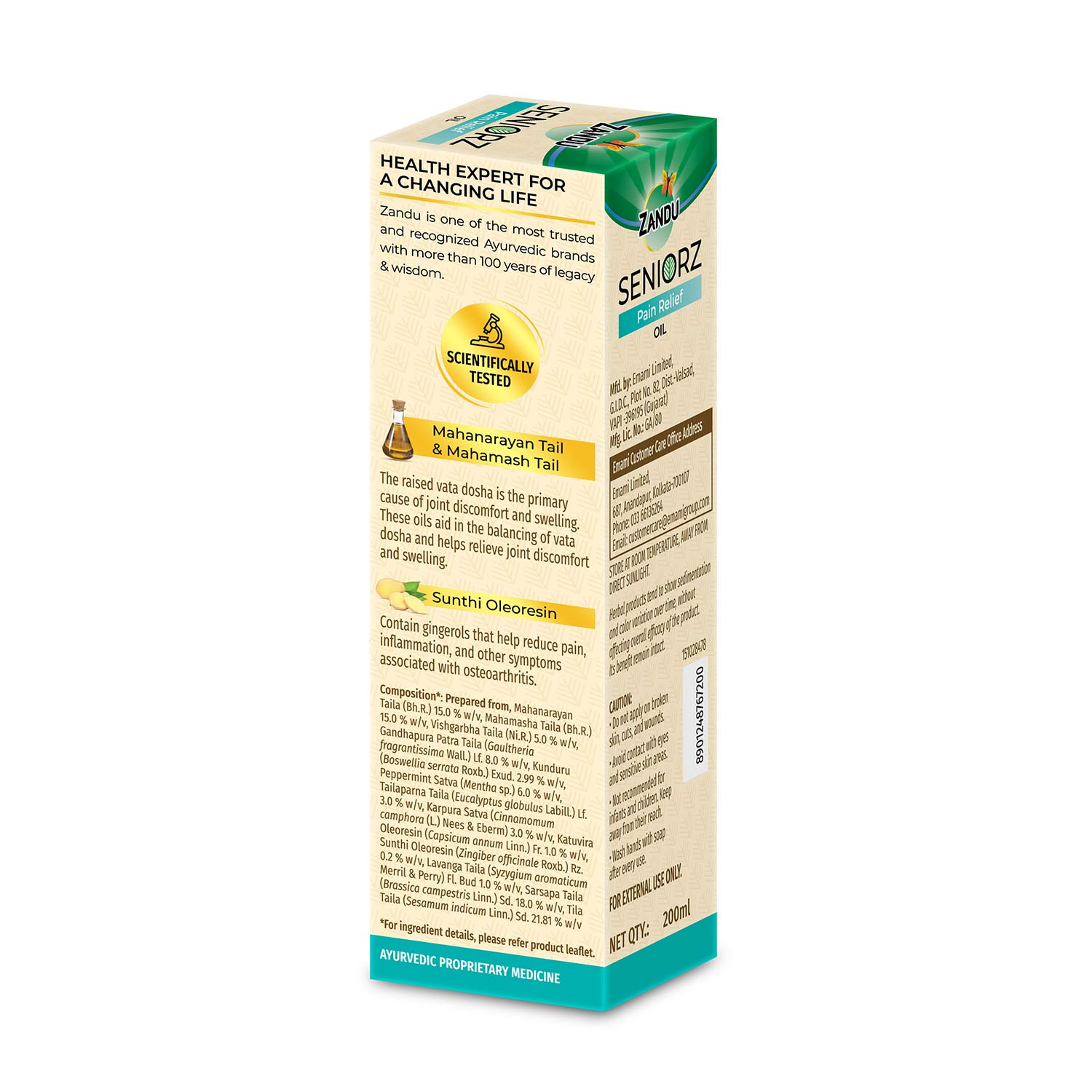 Zandu Seniorz Pain Relief Oil