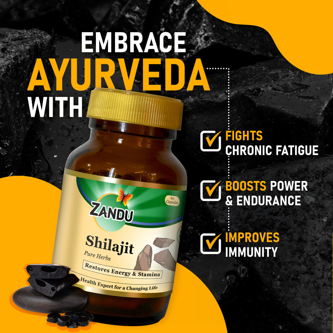 Zandu Shil@jit Daily Energy Capsules