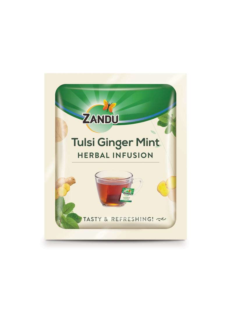 Tulsi Ginger Mint Herbal Infusion (25 Tea Bags)(Buy 1 Get 1)