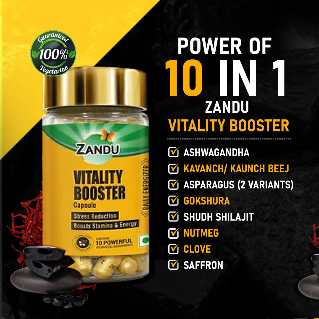 Zandu Vitality Booster Capsules Ingredients
