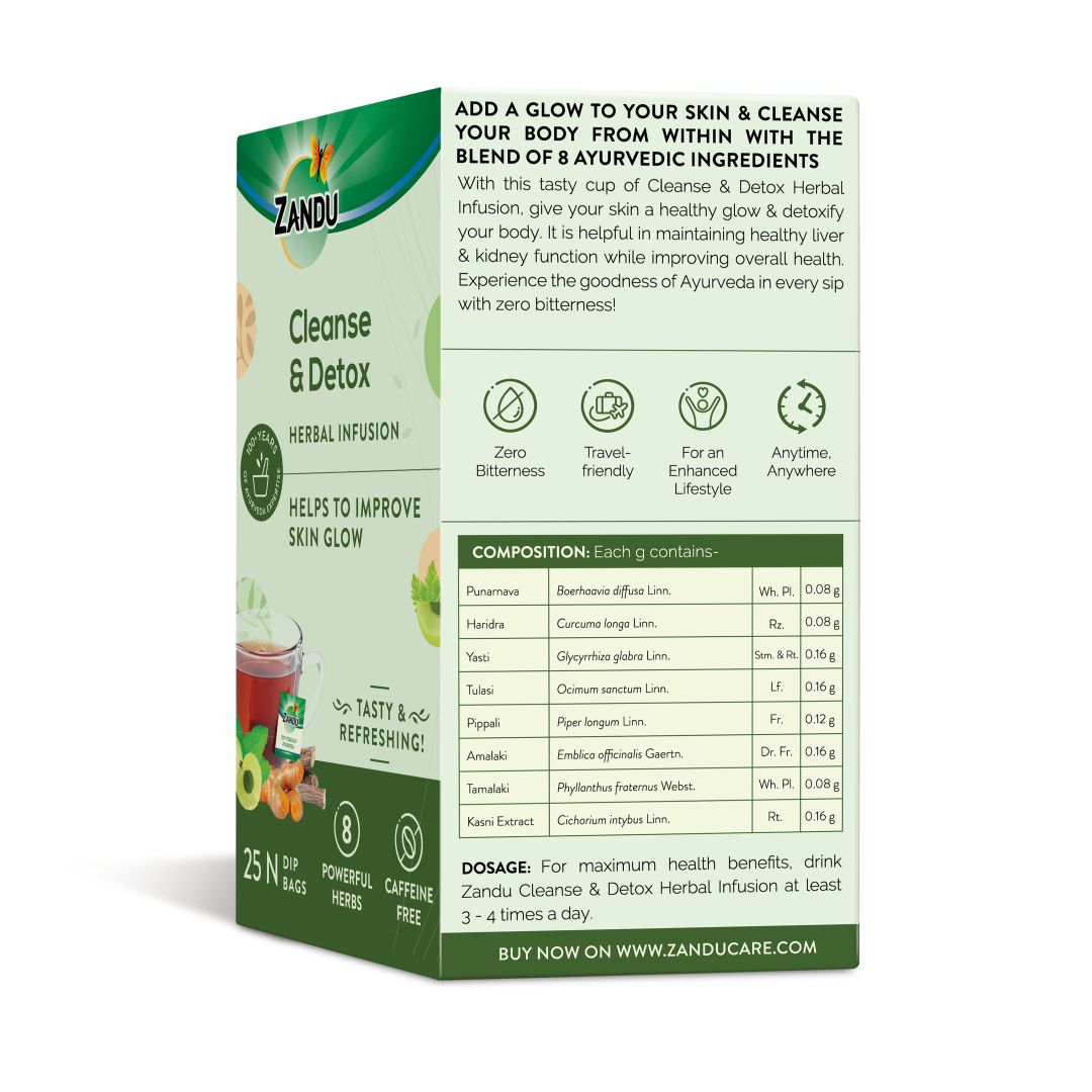 Zandu Cleanse & Detox Tea - Natural Body Detox