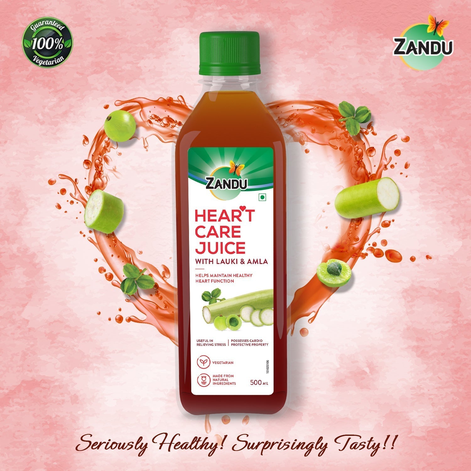 Zandu Heart Care Juice & FREE Arjuna